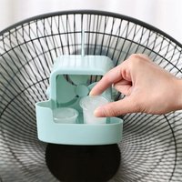 Quick Cooling Portable Hanging Fan Mist Cooler Set Ice Box Attachment With 4 Reusable Cups For Home Floor Fan Refrigeration Tool