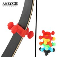 1pair Recurve Bow Limbs Stabilizer Absorption American Hunting Longbow Soft Silicone Vibration Dampener Shock Archery Tool Acc
