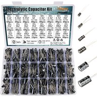 753pcs Aluminum Electrolytic Capacitor Assortment Kit 24values 10v 16v 25v 50v 0.1uf 1uf 2.2uf 33uf 47uf 220uf 470uf 680uf