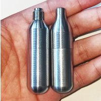 Stainless Steel 8g Capsula Refillable CO2 Cartridge for Beer Brewing Bubble Water Sodas Machine Carbonated Soft Drink Travel