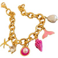 Drop Oil Fish Tail Conch Pearl Bracelet for Men Holiday Style Bracelets for Women Retro Temperament Hand Jewelry Wholesale