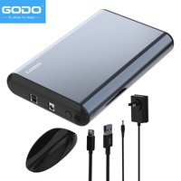 GODO SAS to USB 3.0 Aluminum Hard Drive Adapter SAS/SATA Hard Drive Enclosure Reader Docking Station for 3.5 inch HDD SSD Office
