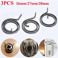 3Pcs 26mm 27mm 28mm Flat Wire Door Lock Handle Spring Coil Tools For Door Replacement Return Torsion Springs