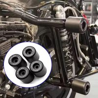 4PCS Bumper Protector Ball Crash Bar For Harley Touring Road King Road Glide Street Glide CVO 121 Engine Guard Saddlebag Bumpers