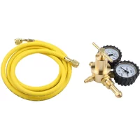 High Pressure Regulator CGA580 Pressure Regulator Laboratory Gas Management Yellow Outlet Pressure Range 1-60 Bar