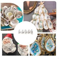 Oysters Shell Bulk Concave Oysters Shell for Crafts Home Vases Fillers Ornament J0MC