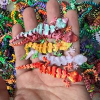 10pcs 3D Printed Lizard Figurines Assorted Colors Desktop Decorations Unique Home Accessories Holiday Gifts Party Souvenirs