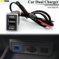 Car Charger QC3.0 Phone Fast Quick USB Charging PDA DVR Adapter Plug & Play Cable For Toyota Corolla Camry Highlander Kluger
