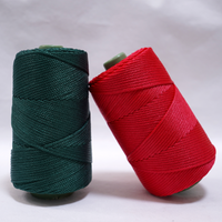 Set 2Pcs 3mm Crochet Lightweight Cord Hollow Yarn, For Crocheting Summer Sun Hats, Bags, Crafts, And Christmas Decorations