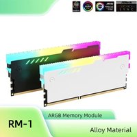 PC Memory Heatsink RM-1 RAM Cooling Vest 5V-3PIN ARGB RAM Heatsink Aura Sync for Desktop Computer Memory DDR2 DDR3 DDR4 DDR5