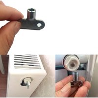 2Pcs Radiator Valve Key Faucet Key Radiator Water Tap 5×5mm Valve Socket Special Lock Wrench Zinc Alloy