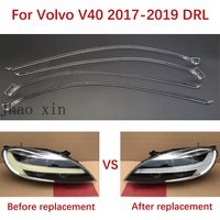 Suitable for Volvo V40 17-2019 White Light Angel Eye Guide Strip Ballast Light Source Module Car Headlights DRL Guide Tube Strip