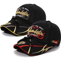 Gamakatsu Waterproof Fishing Hat Adjustable Cotton Baseball Cap Sun Protection Fishing Cap with Clip Trendy Trucker Hats for Men