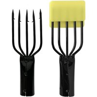 Sharp Fishing Spear Harpoon Fork Stainless Steel Black Fshing fork 3/4/5 Prong Fish Tackle Fish Barbed Spear Gig Fork