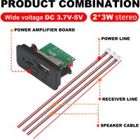 6W Bluetooth Amplifier MP3 Decoder Board Microphone Car Mp3 Player USB Record FM Radio AUX for Speaker Handsfree Audio DIY