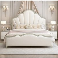 !@Factory Bett Leather Velvet Headboard Upholstered Ottoman Gas Lift Storage Wood Platform Sleep Bed and Solid Wood Frame Bed
