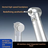 Pieza de mano Dental LED de alta velocidad, puntas de dentista, turbina de aire B2 M4, botón pulsador, pieza de mano con rodamie