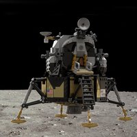 Apollo 11 LM Realism Model MOC Building Bricks War Equipment Modular Technology Gifts Holiday Assemble Children Toys Suit