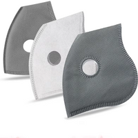 Cycling Dustproof PM2.5 Active Carbon Filter Replacement Protection Anti Dust 5layers Cycling Face Masks Breathing Filter Gasket