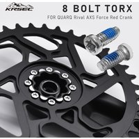 KRSEC 1 Pack T20 Torx 8-Bolts Alloy Steel Screw For MTB Road Bike QUARQ Rival AXS Force Red Crankset Chainring Bolt Parts