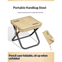 Compact Foldable Stool for Outdoor Camping, Portable Chair, Ultra-Light Fishing Bench, Lightweight Subway Train Seat