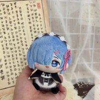 Life In A Different World From Zero Rem Anime Mascot Costume Plush 10cm Dolls for Cosplay Events Roleplay