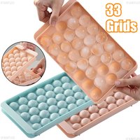 Plastic 33 Grids Ice Boll Mold Frozen Whiskey Ball Popsicle Ice Cube Tray Box Lollipop Making Gifts Kitchen DIY Tool Accessories