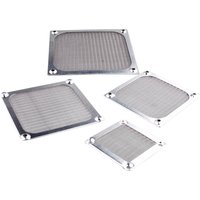 Silver Anti-Rust Aluminum Dust Mesh Cover for Axial Flow Cooling Fan Compatible with 60mm 80mm 92mm 120mm Fans
