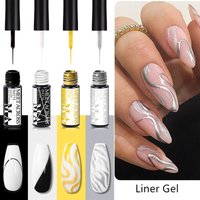 2/4/6pcs Liner Gel Nail Polish Set Semi Permanent UV Gel DIY Painting Drawing Manicure Varnish Nail Art Line Gel Nail Supplies