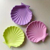 DIY Shell Jewelry Storage Tray Silicone Mold Soap Plate Gypsum Epoxy Resin Clay Mold Craftsmanship for Home Decoration Tools