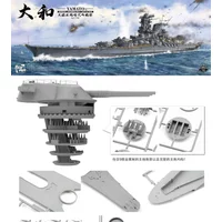 BORDER Assembled Model Kit BS-004 Japanese Navy Battleship with 3D Printing Kit, Yamato 1/350