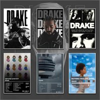 D-DrakeS album Cover Poster Home Living Bed Room Bar Hallway Sticky Wall Art Printing Aesthetic Decor