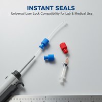 Male Female Luer Lock Integrated Plug Adapter Air Valve Pipe Dispensing Glue Syringe Barrel Fitting Connector End Cap PP Plug