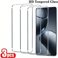 3Pcs Transparently Glass Screen Protection for Xiaomi Poco M7 Pro M6 F7 Ultra F6 F7 Pro F5 X7 Pro X6Neo Scratch Resistance Film