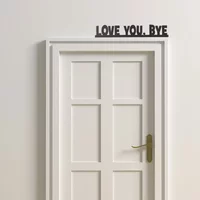 Humorous Door Decor Wall Sticker Entrance Decoration Humorous Wooden Wall Decor UV Printing Technology Easy Installation