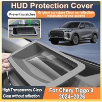 Car HUD Display Cover For Chery Tiggo 9 8L Fulwin T9 2024 2025 2026 Head Up Display Dustproof Screen Protect Tools Accessories