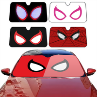 S-Spider Man Cool eye Funny Car SunShade Windshield Anti-UV Protection Front Sun Shade Interior Cooling for Vehicle
