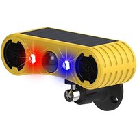 A25P Solar Motion Sensor Alarm, Outdoor Warning Light,13 Sounds Security Alert System Animal Repeller For Farm Yard Barn