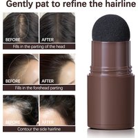 Hairline Shadow Powder Hair Waterproof Hairline Root Cover Up Natural Black Brown Eyebrow Contour Stick Repair Fill in Hair Tool