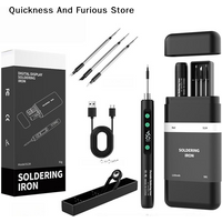 【TO】Wireless Soldering Iron with Intelligent Temperature Control Fast Heating 8W Type-C Soldering Kit for Electronics Repair