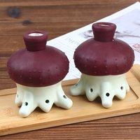 Cute Octopus Ceramic Moxibustion Pot 4/6 Holes Portable Full Body Massager Head Therapy Tool Home Meridian Warming Device