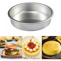 20cm Round Aluminum Cake Pan - Non Stick Cheesecake Mold for Bread, Pudding & Desserts | Home Baking Tools