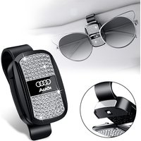 Car-Mounted Eyeglass Holder Sun Visor Storage Clip Sunglasses Frame For Audi Sline TT RS A4 B7 B8 B9 A3 A5 A6 C6 C5 C7 A1 A7 A8