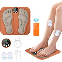 3D Foldable Foot Massager Pad with Calf Massage Mat 8 Modes 29 Levels Muscle Relaxation Rechargeable Smart Stimulator for Foot