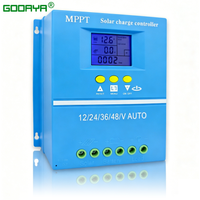 Blue 80A 100A MPPT Solar Charge Controller 12V 24V 36V 48V USB Solar Panel Battery Intelligent Regulator for Lead-acid/Lithium