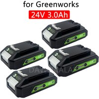 24V 3.0Ah Lithium-ion Replacement Battery G24B2 for Greenworks ALL devices of 24V tools 29842 29852 BAG708 29322 21342