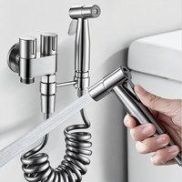 1Set Bidet Hand Held High Pressure Toilet Spray With Dual Mode Nozzle Is Very Suitable For Bathroom Cleaning And Toilet Flushing