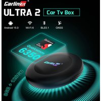 CarlinKit Ultra2 box Android 15.0 SM6350 Tv Box CarPlay Wireless Android Auto Wireless Adapter Support Youtube Netfilx IPTV GNSS