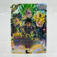 Dragon Ball Super EN Broly: BR SCR DIY Gold Foil Holographic Textured Anime Collectible Trading Card