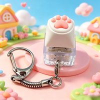 Cute Cat Paw Key Chain Fingertip Pressure Relief Toy Keycap Tester Back Bag Decoration Couples Gift